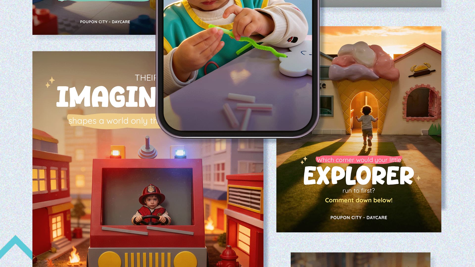 MetaNest Agency created a unique and creative social media campaign for Poupon City, capturing attention and strengthening the daycare’s brand positioning. The campaign showcased the fun, caring, and educational environment, successfully attracting more children and increasing enrollments.