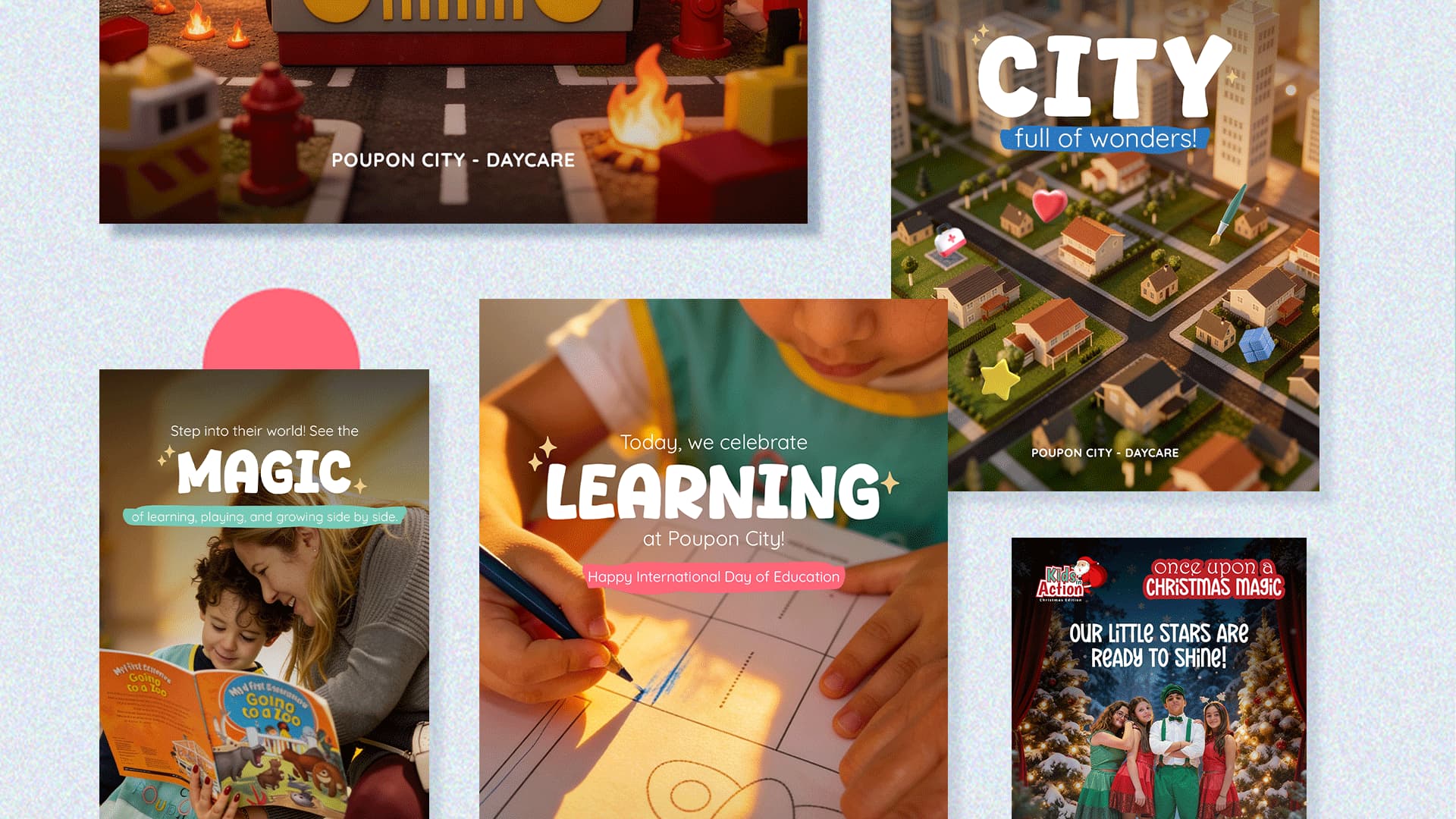 MetaNest Agency created a unique and creative social media campaign for Poupon City, capturing attention and strengthening the daycare’s brand positioning. The campaign showcased the fun, caring, and educational environment, successfully attracting more children and increasing enrollments.