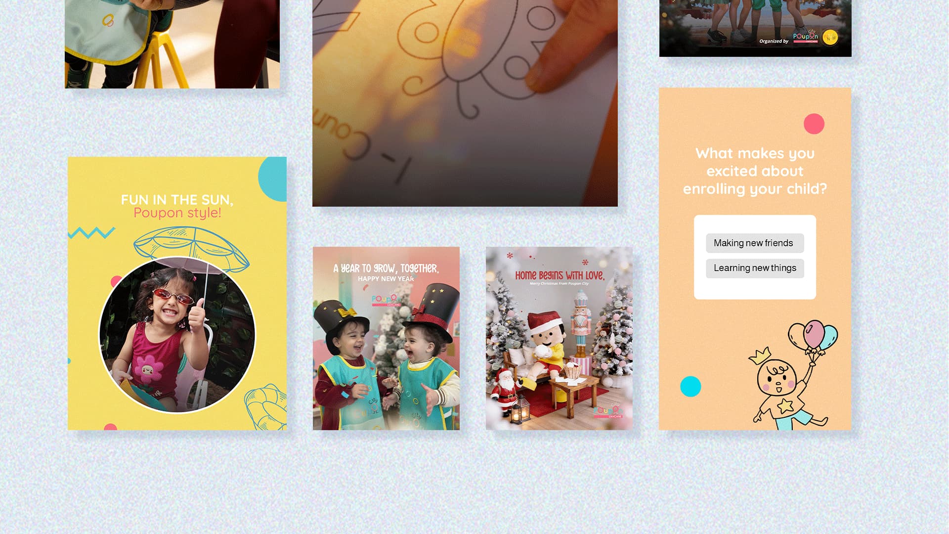 MetaNest Agency created a unique and creative social media campaign for Poupon City, capturing attention and strengthening the daycare’s brand positioning. The campaign showcased the fun, caring, and educational environment, successfully attracting more children and increasing enrollments.