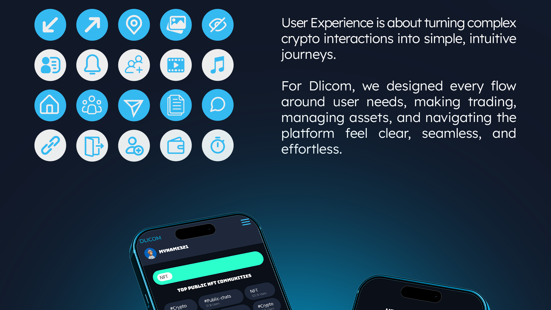 cyrpto web3 ux/ui metanest agency web mobile app design Dlicom