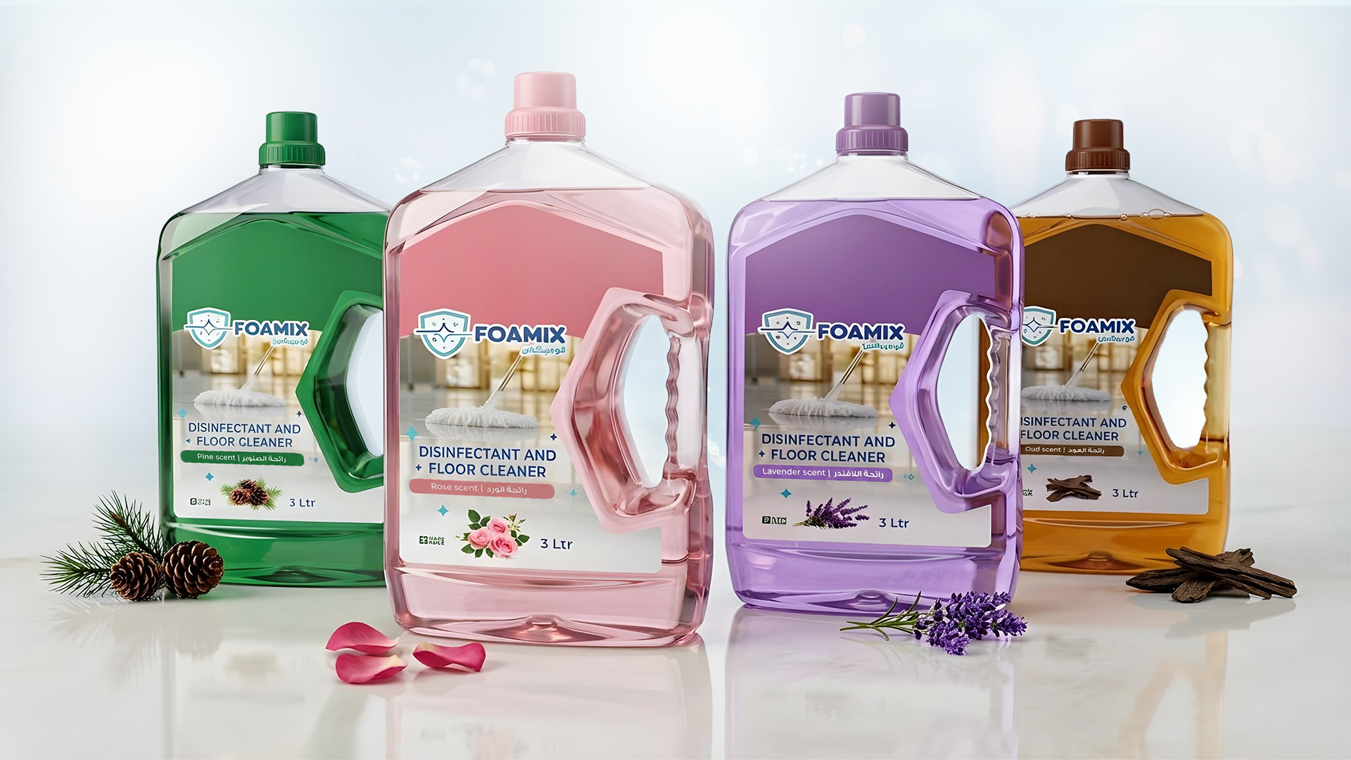 foamix saudi made brand cleaning branding logo design packaging by metanest agency